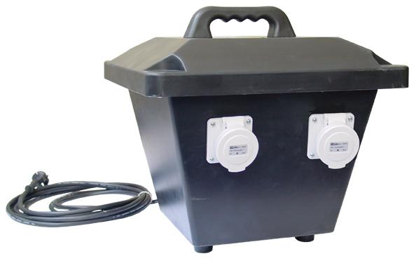 Connectra Veiligheidstrafo 42V-1200VA 4 contactdozen CEE 42V